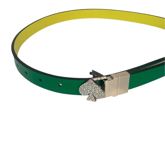 Kate Spade New York pavé spade reversible leather belt XL main image 3